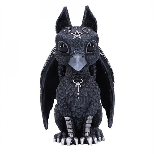 Halloween Magic Creatures Figurines – Black Dragon, Griffin, Unicorn & Witch Statues for Home Decor